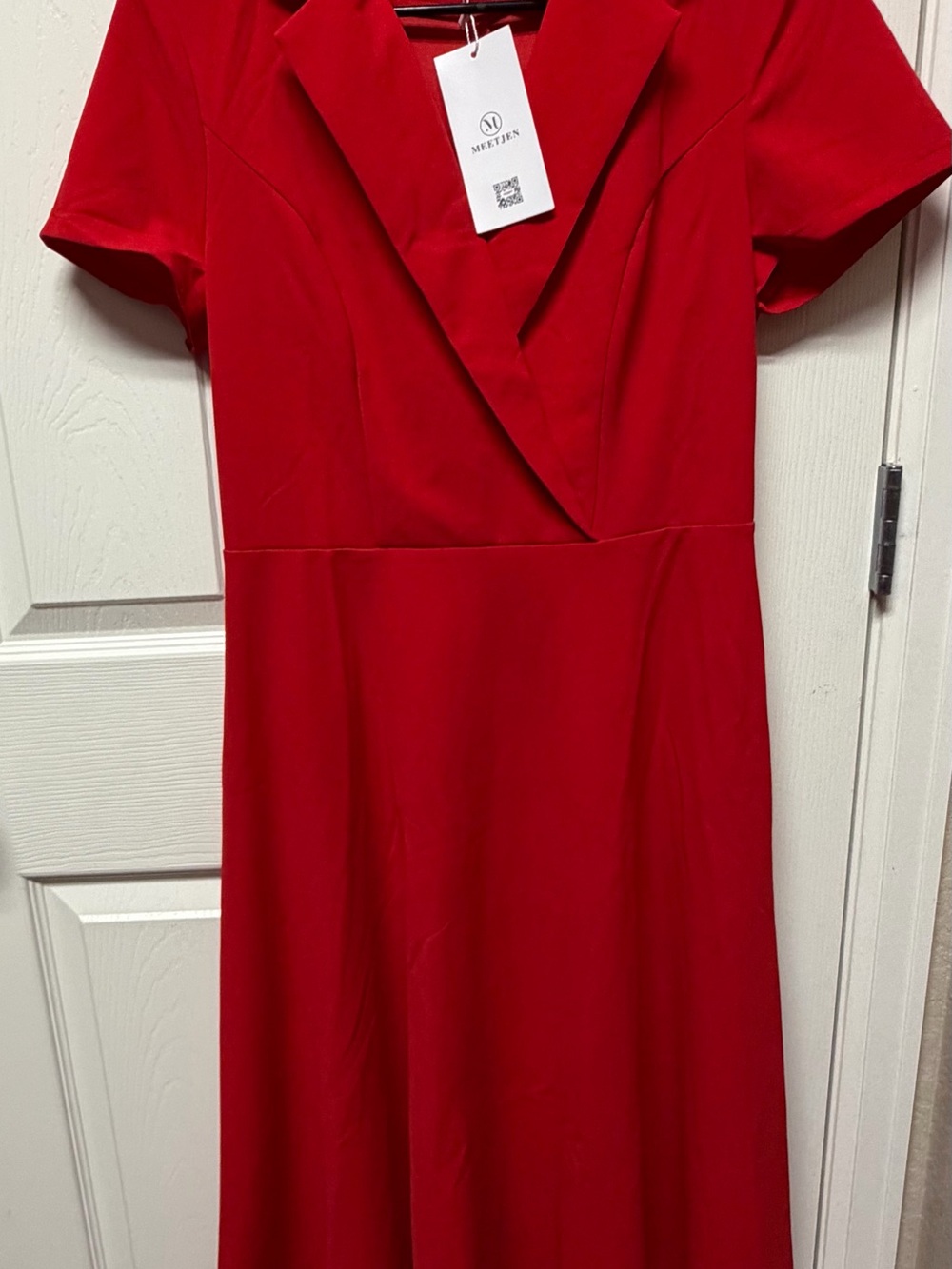 Red Women’s Wrap-Style Dress